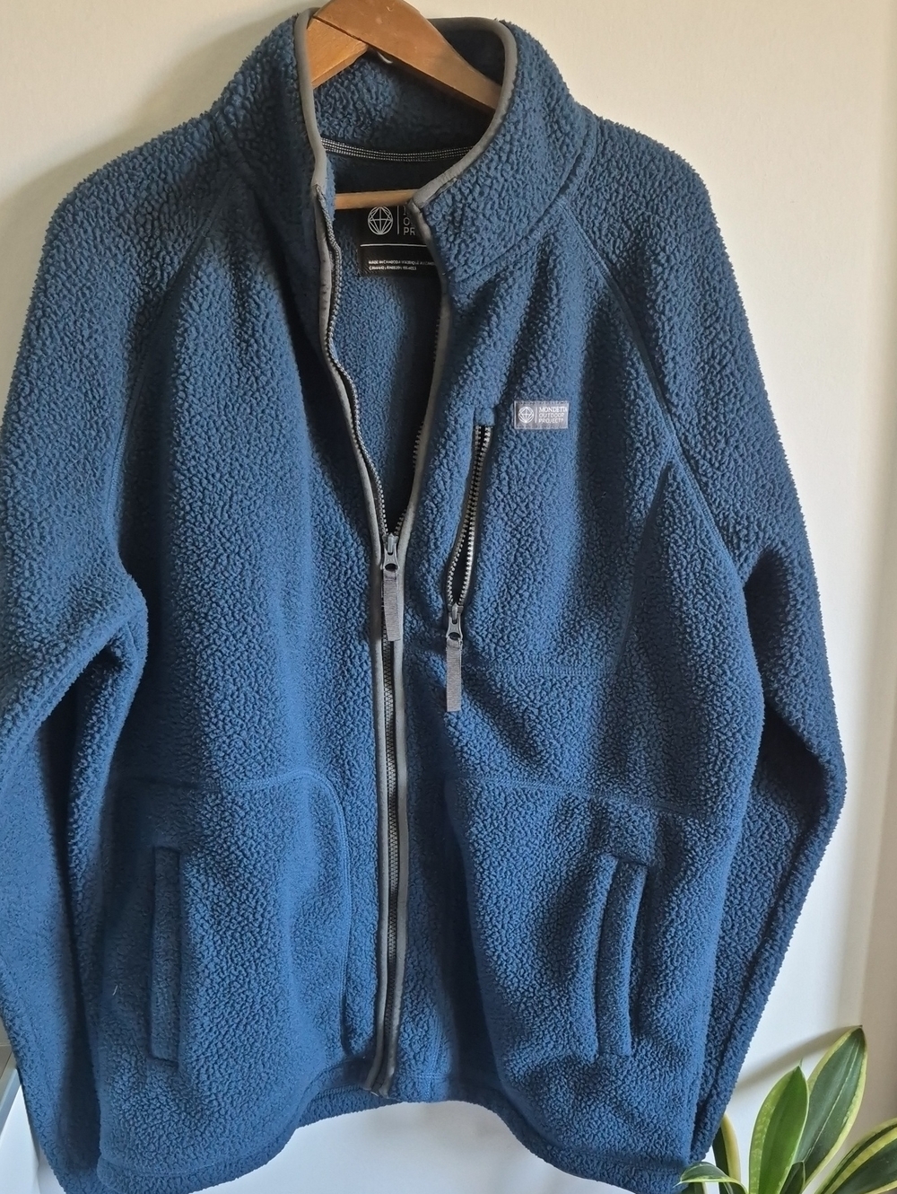 Mondetta Outdoor Project Blue Berber Soft Luxe Zip Jacket